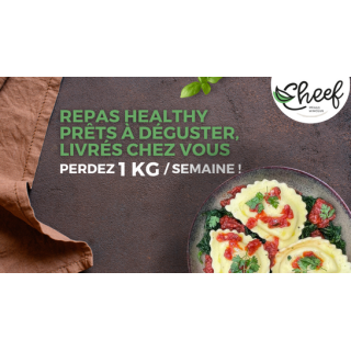Cheef, programme minceur - repas healthy livrés à domicile.